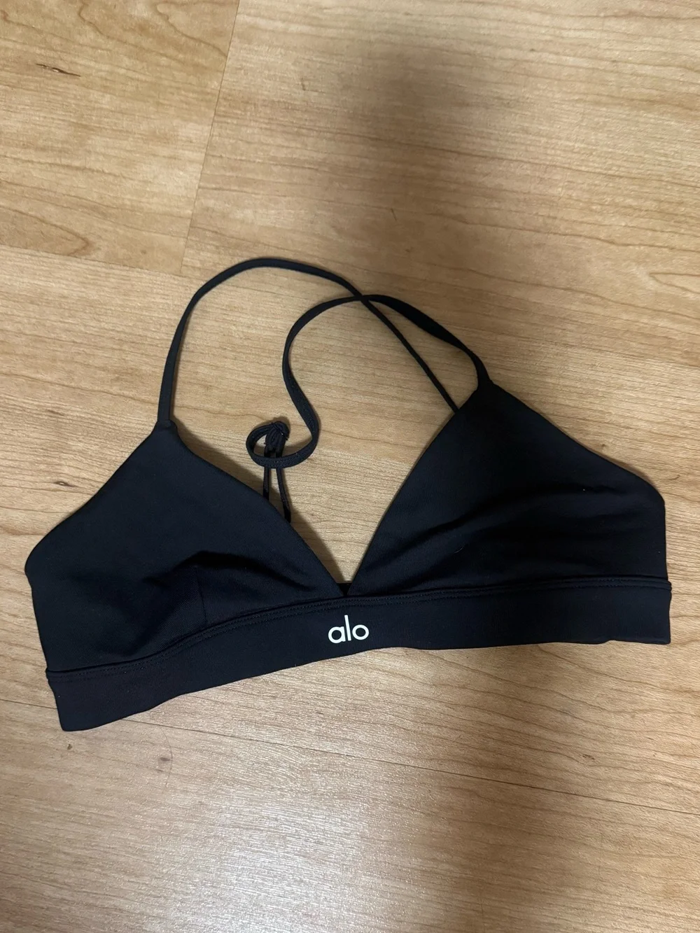 ALO Yoga Black splendor bra small Minimalist Strappy Bralette